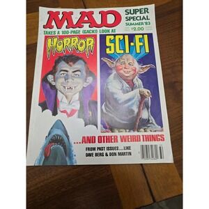Vintage MAD Magazine Super Special Horror Sci Fi Summer 1983 Edition Yoda